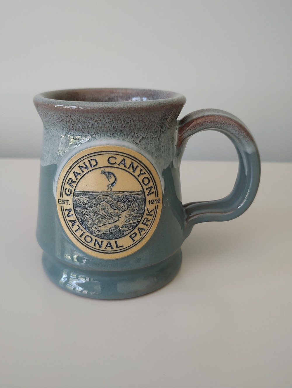 Deneen Pottery Grand Canyon National Park Hand Thrown Drip Glaze Mug Souvenir